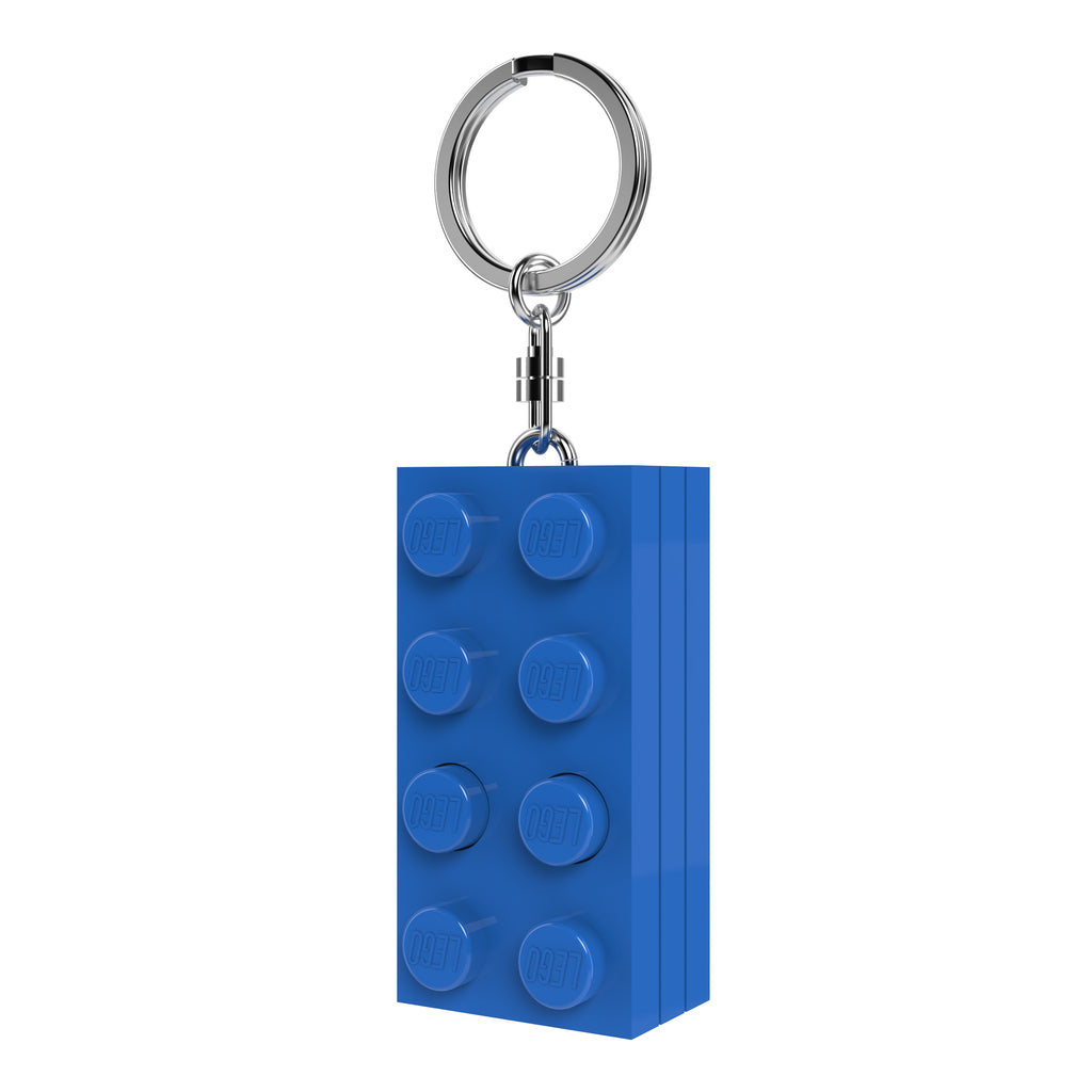LEGO 2 x 4 Brick Keychain Light Blue