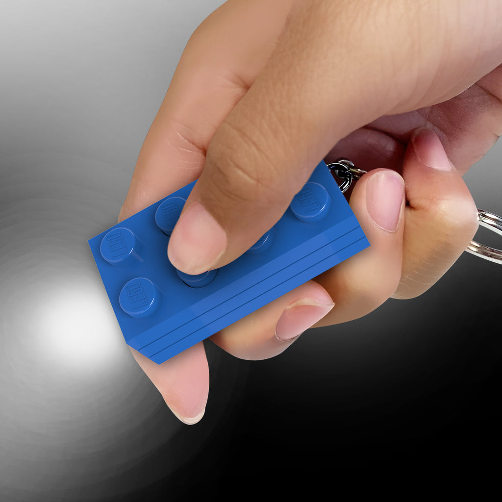 LEGO 2 x 4 Brick Keychain Light Blue