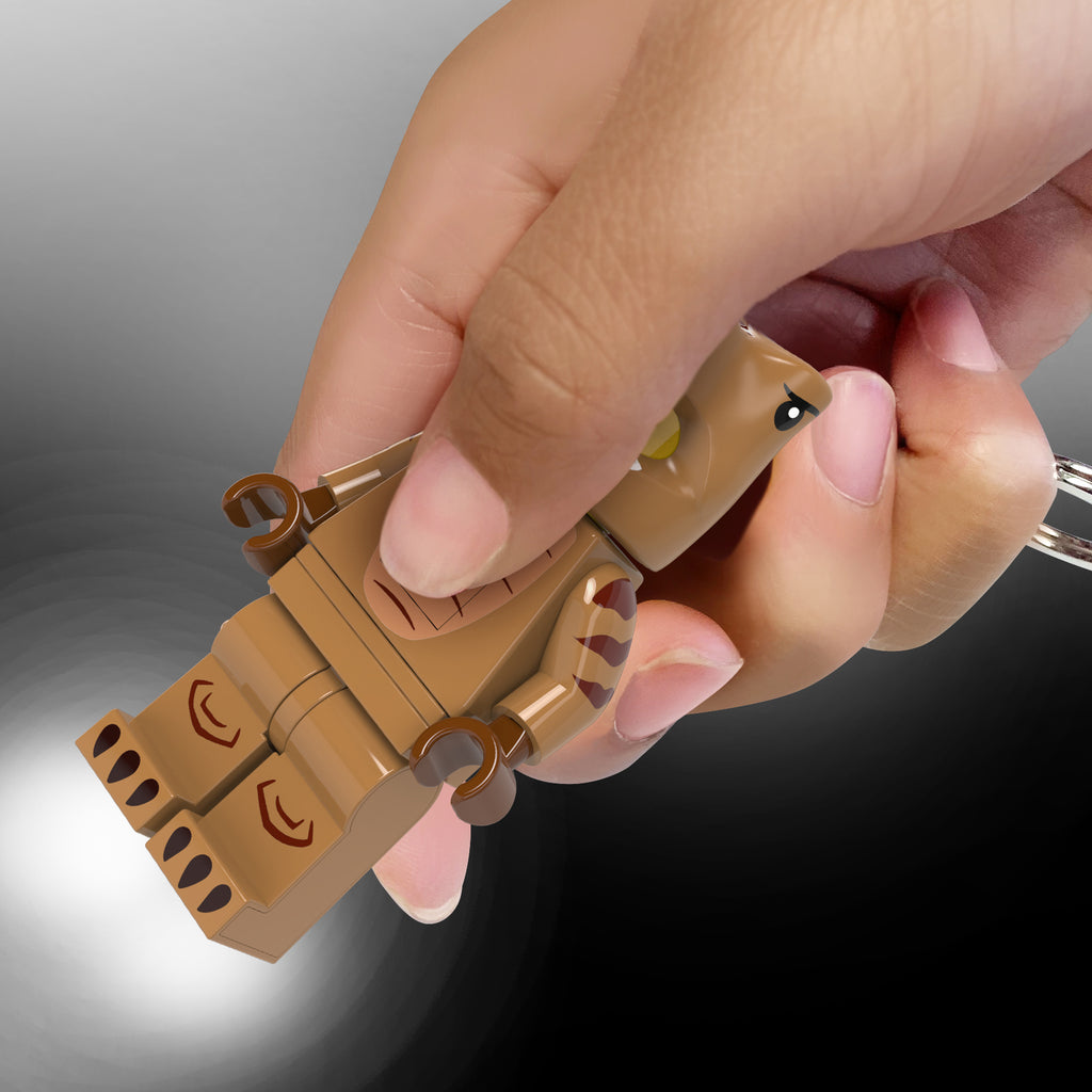 LEGO Minifigures Keychain Light T-Rex Costume Fan