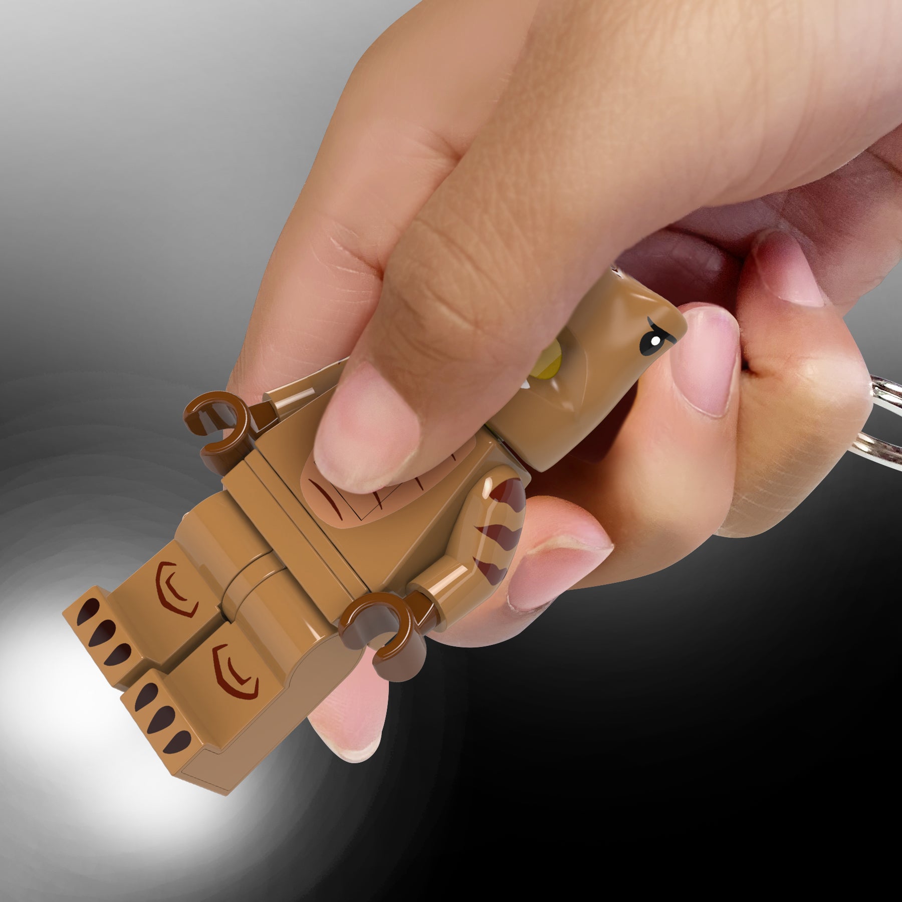 LEGO Minifigures Keychain Light T-Rex Costume Fan