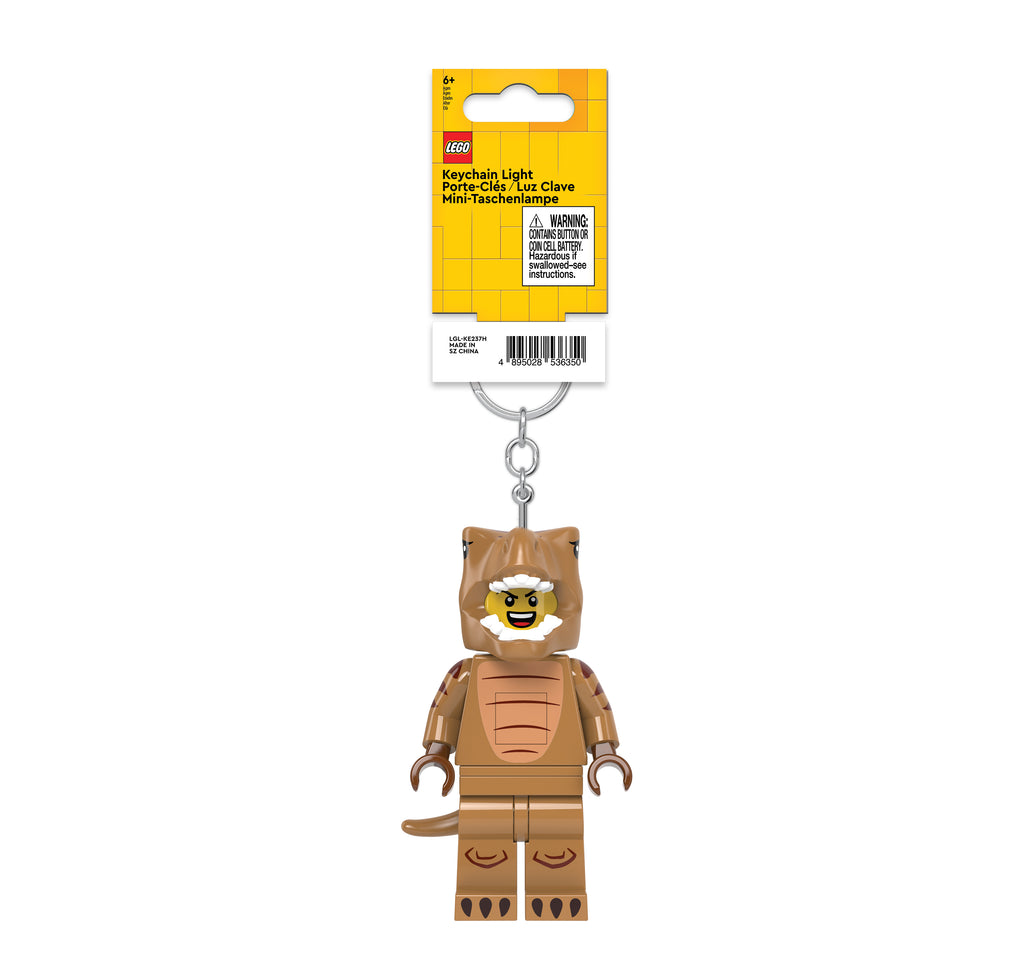 LEGO Minifigures Keychain Light T-Rex Costume Fan