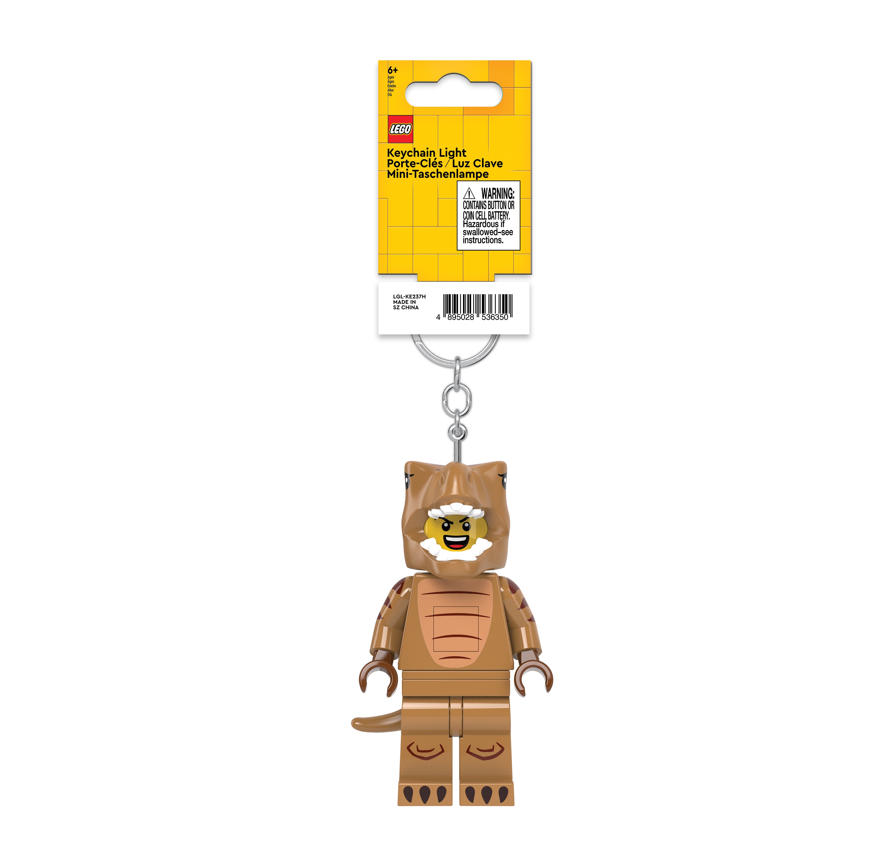 LEGO Minifigures Keychain Light T-Rex Costume Fan
