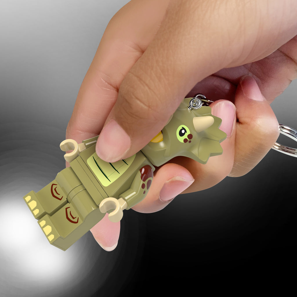 LEGO® Minifigures™ Keychain Light Triceratops Costume Fan