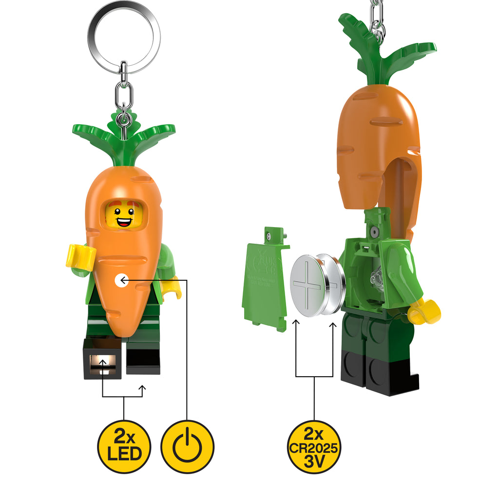 LEGO Minifigures Keychain Light Carrot Mascot