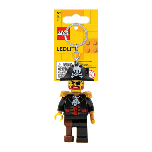 LEGO CLASSIC CAPTAIN BRICKBEARD KEYCHAIN LIGHT ON HANG TAG