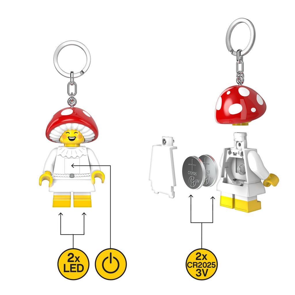 LEGO Minifigures Keychain Light Mushroom Sprite