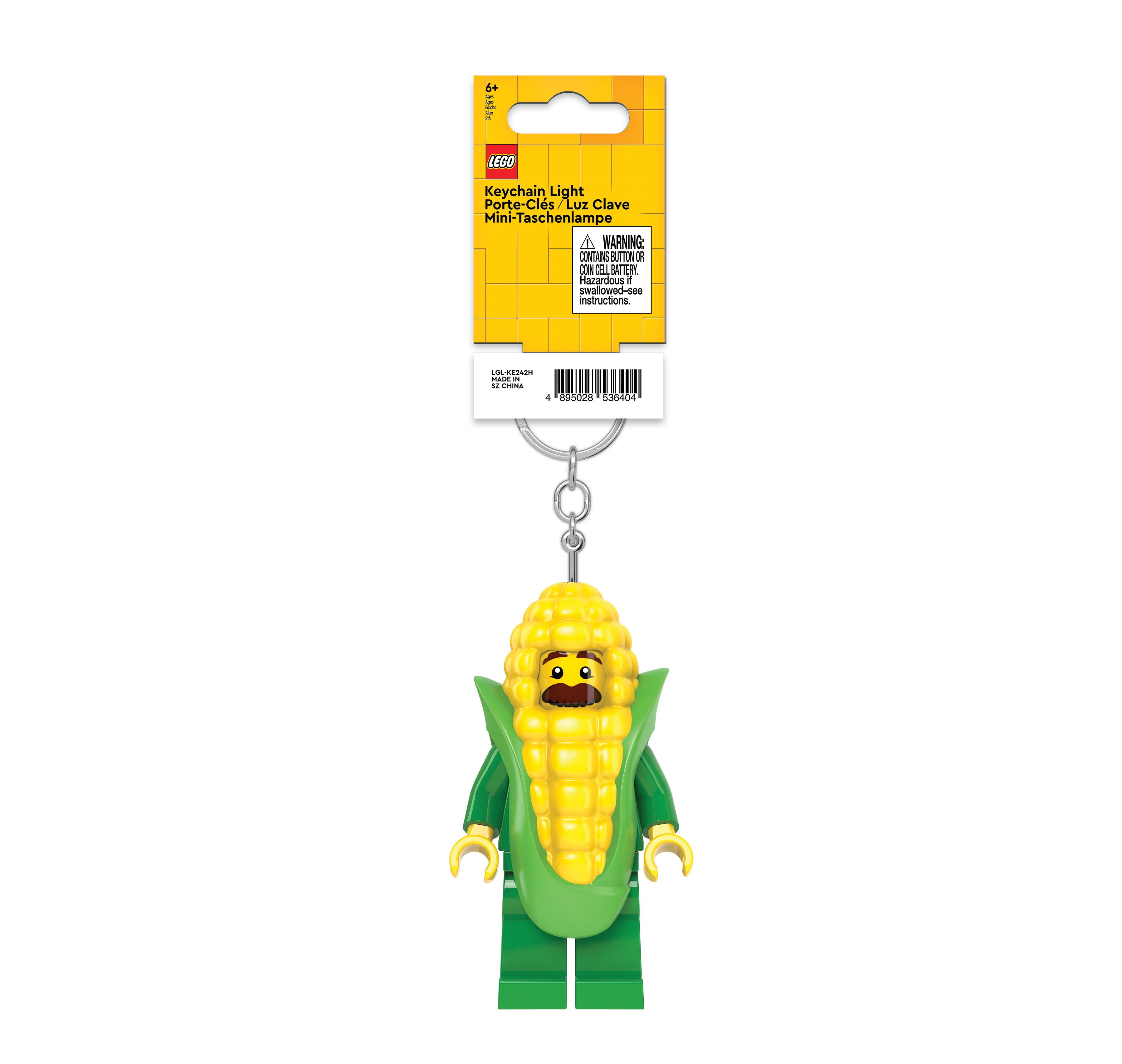 LEGO Minifigures Keychain Light Corn Cob Guy
