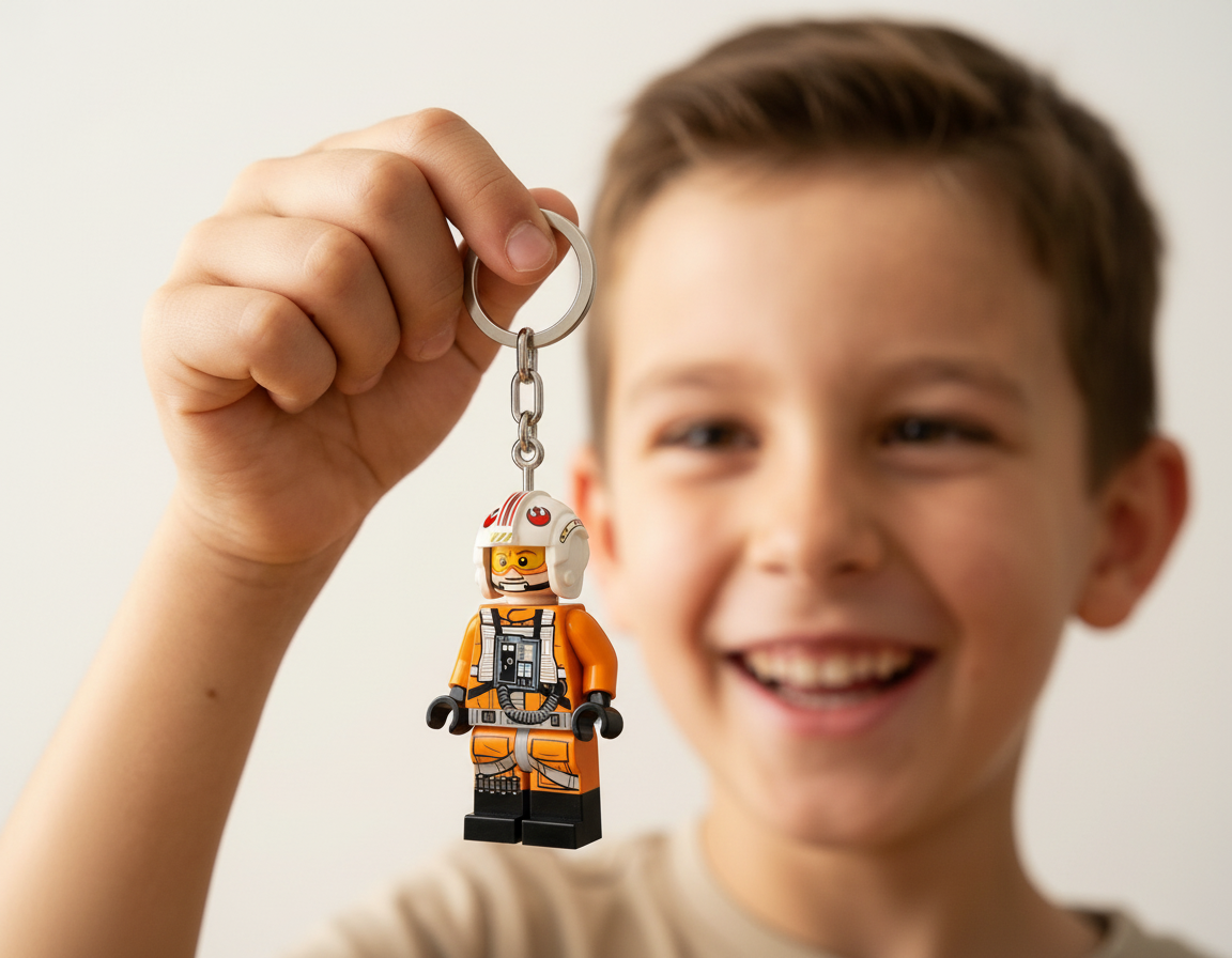 LEGO Star Wars Keychain Light Luke Skywalker Pilot