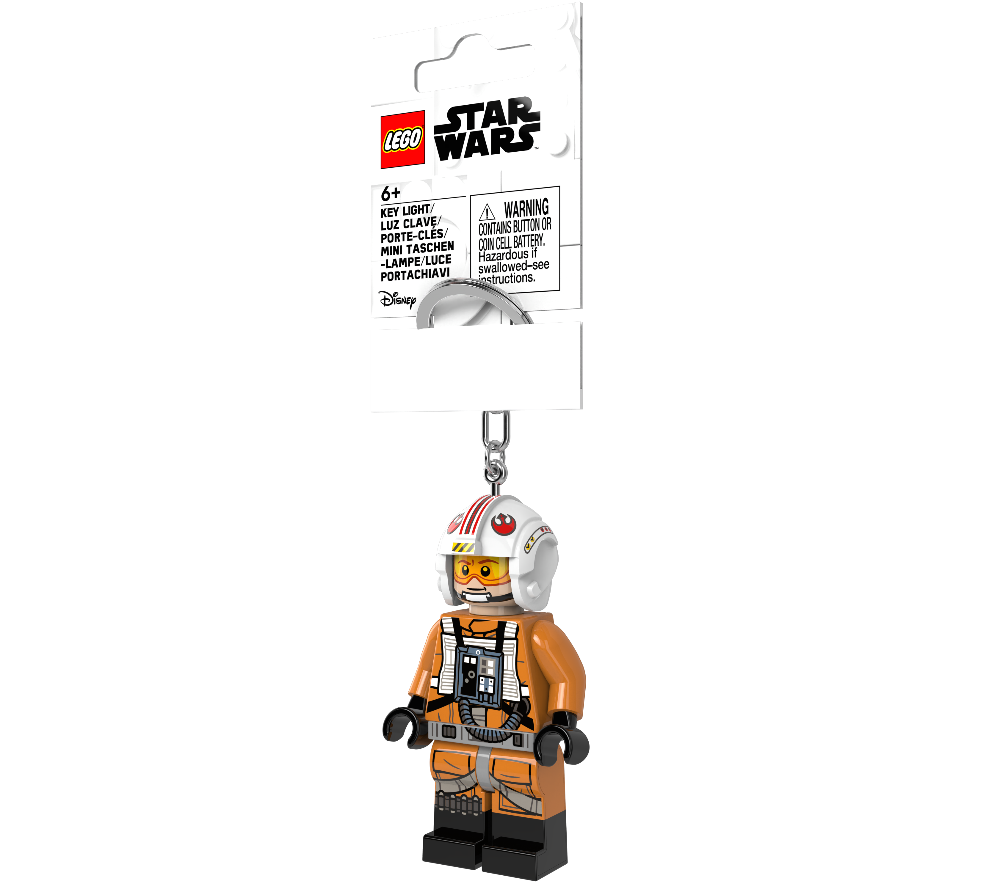LEGO Star Wars Keychain Light Luke Skywalker Pilot