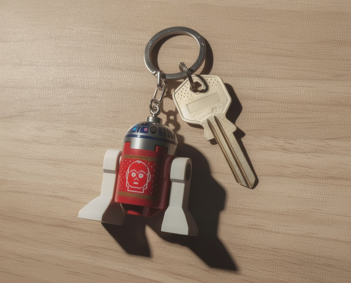 LEGO STAR WARS Keychain Light R2-D2 Holiday