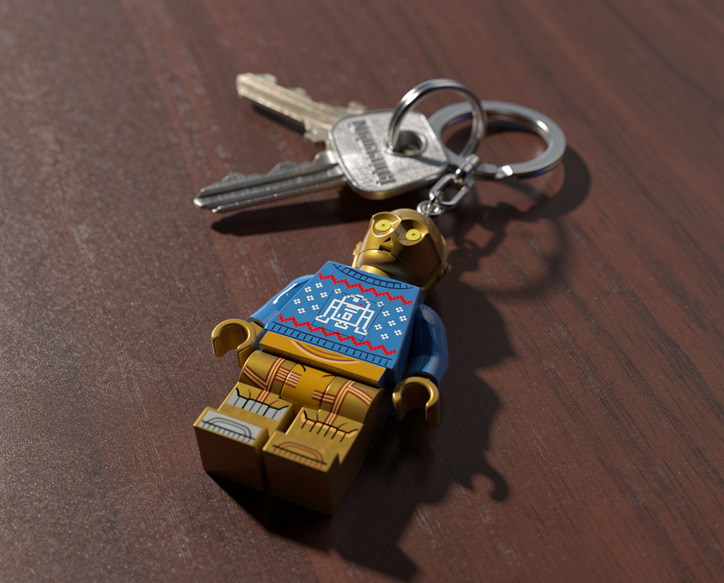 LEGO Star Wars Keychain Light C-3PO Holiday