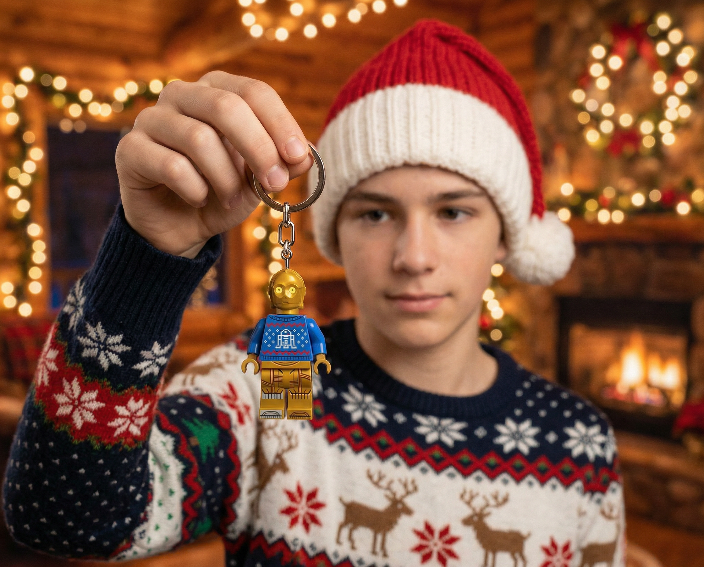 LEGO Star Wars Keychain Light C-3PO Holiday