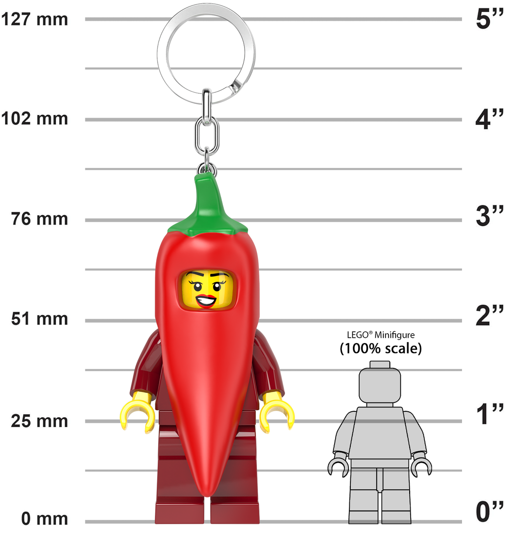 LEGO Minifigures Keychain Light Chili Costume