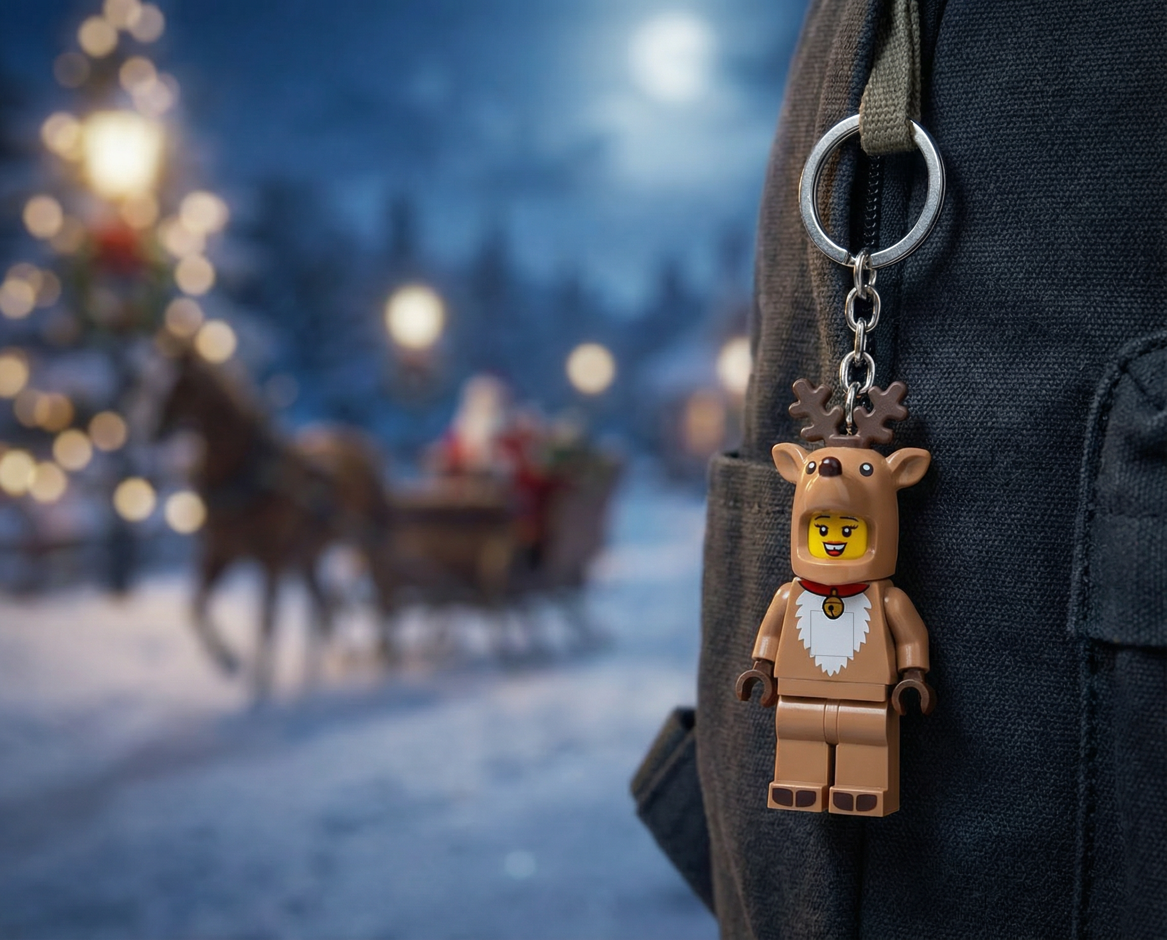 LEGO Minifigures Keychain Light Reindeer Costume