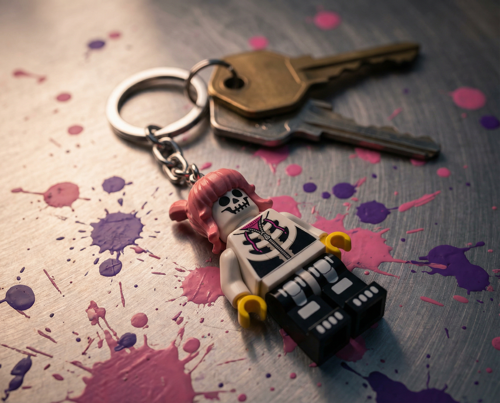 LEGO Minifigures Keychain Light Skeleton Girl