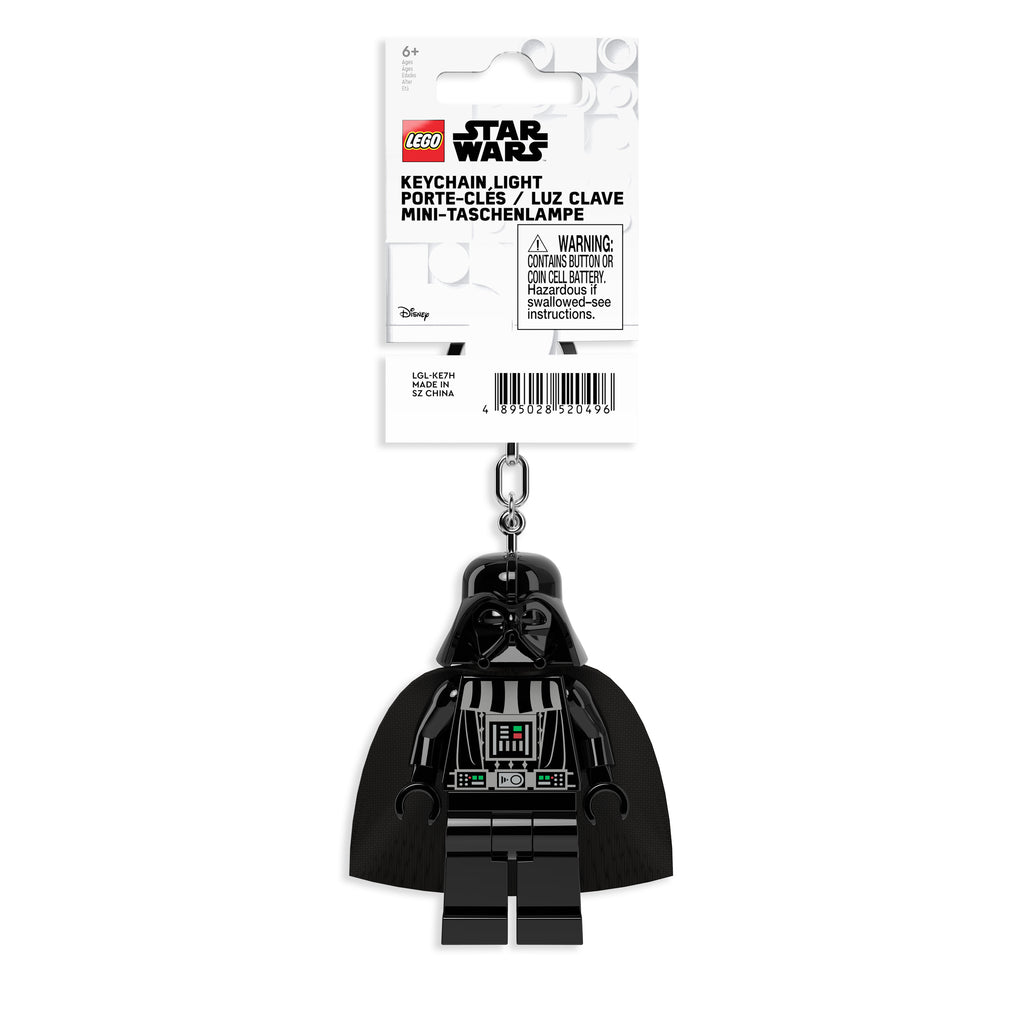 LEGO STAR WARS DARTH VADER KEYCHAIN LIGHT ON HANG TAG