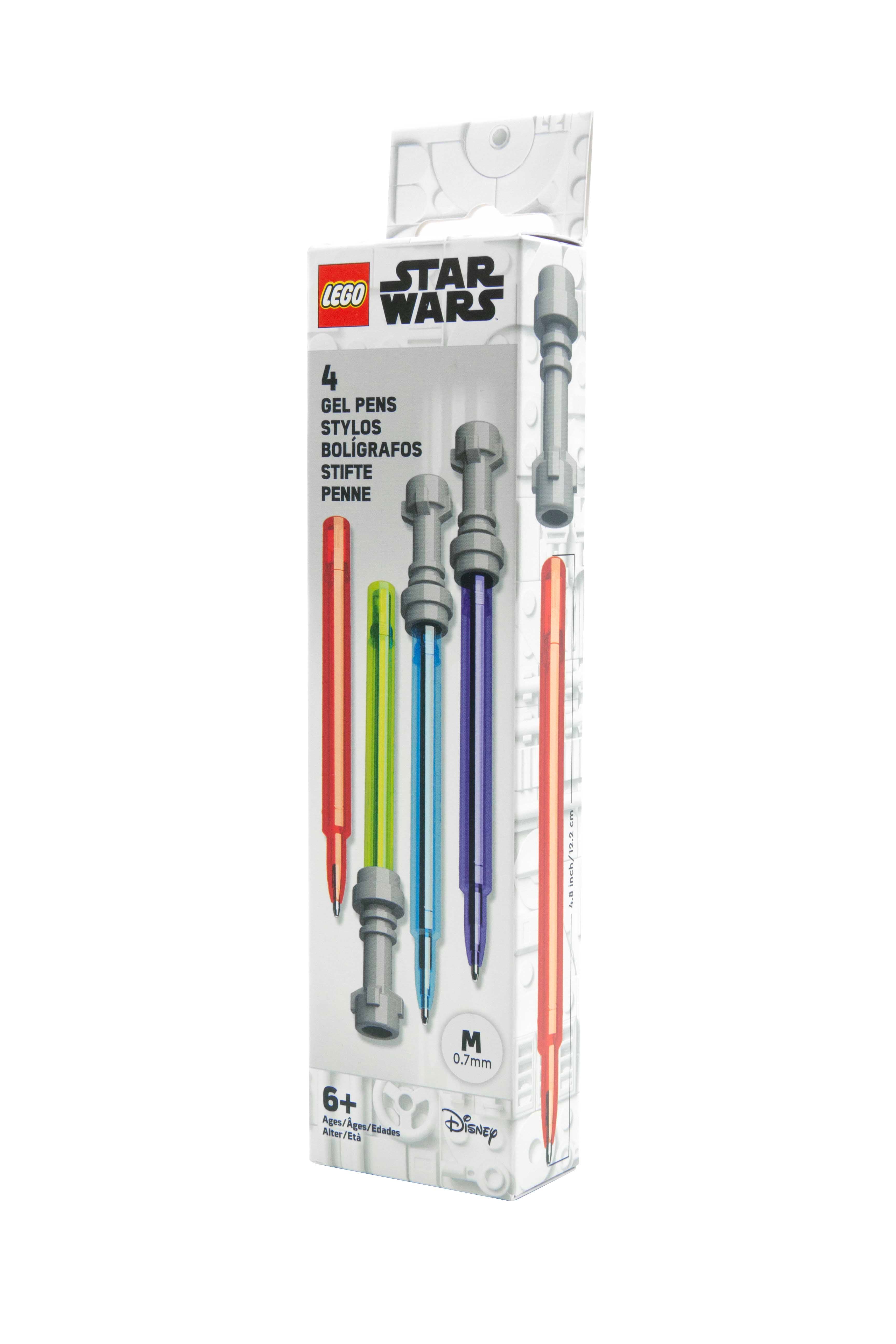 LEGO STAR WARS Lightsaber  Gel Pen 4 Pack