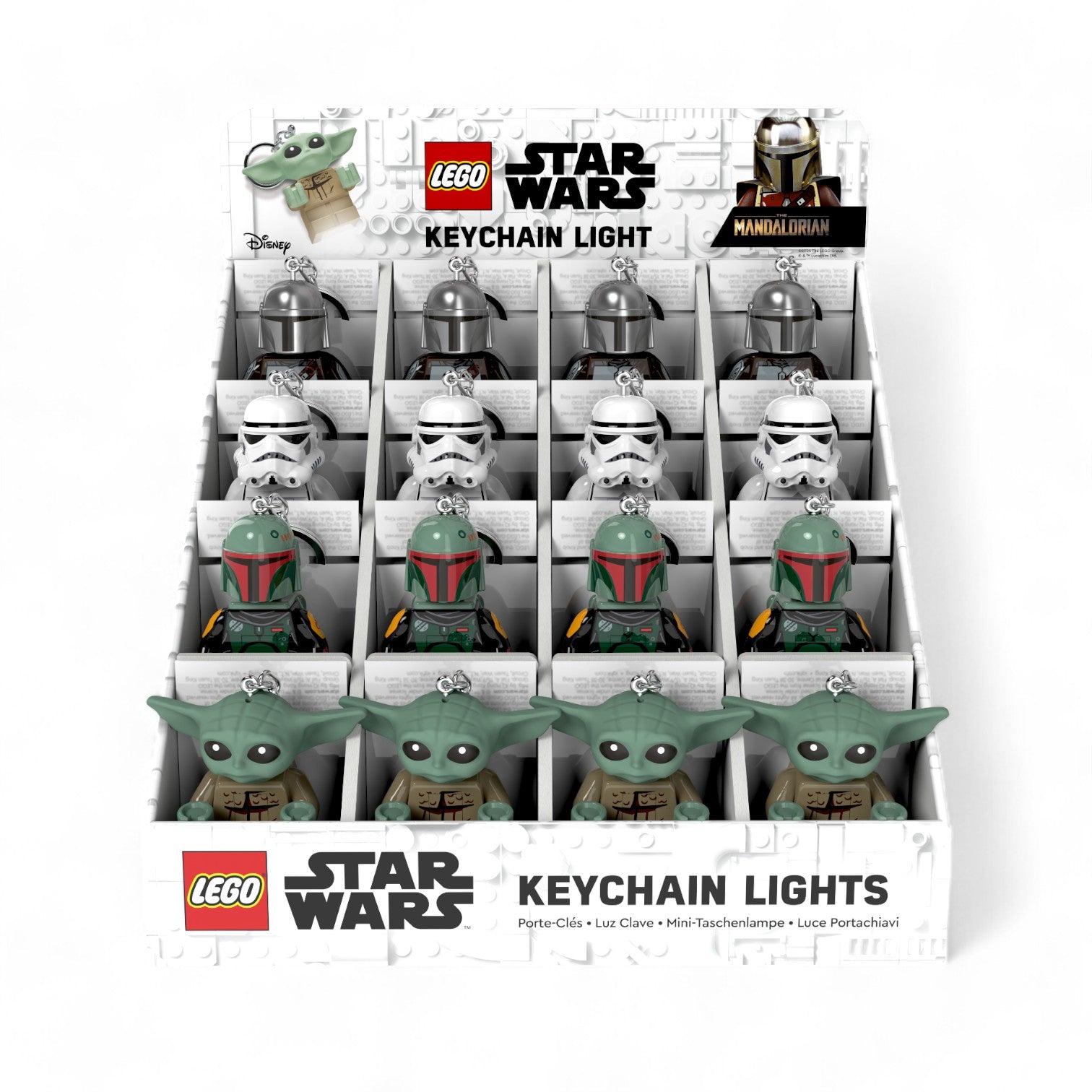 LEGO® STAR WARS™ THE MANDALORIAN™ Keychain Light CDU 16ct