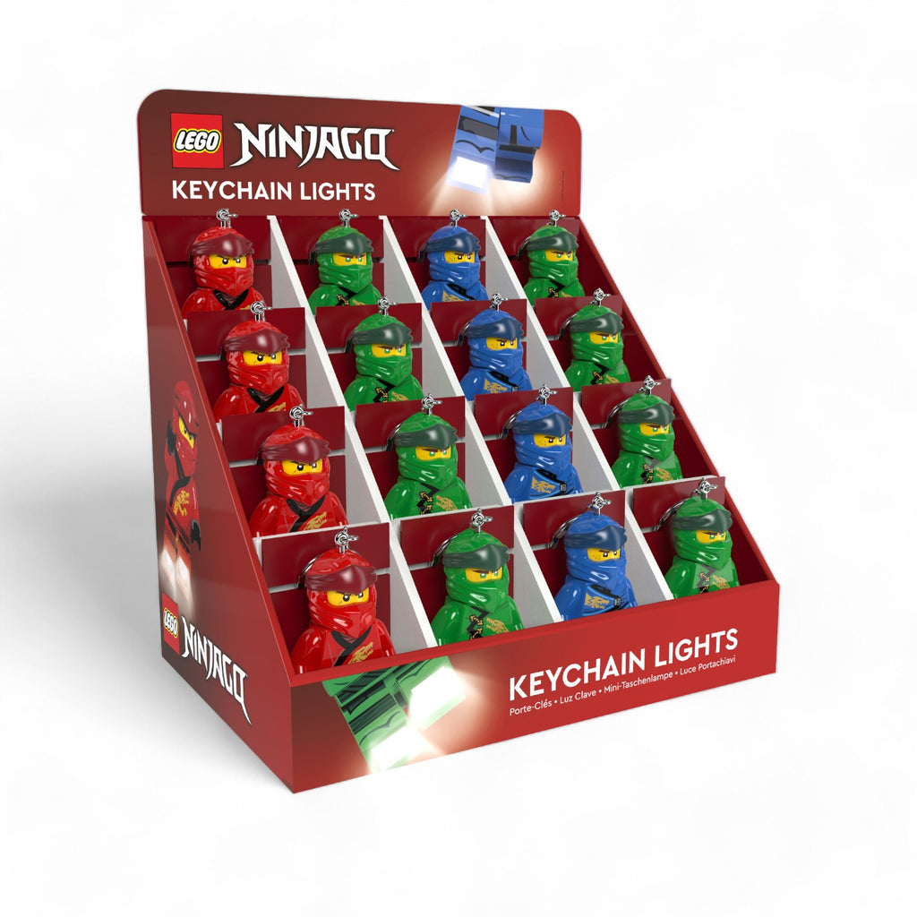 LEGO® Ninjago™ Keychain Light CDU – 16 Piece Assortment
