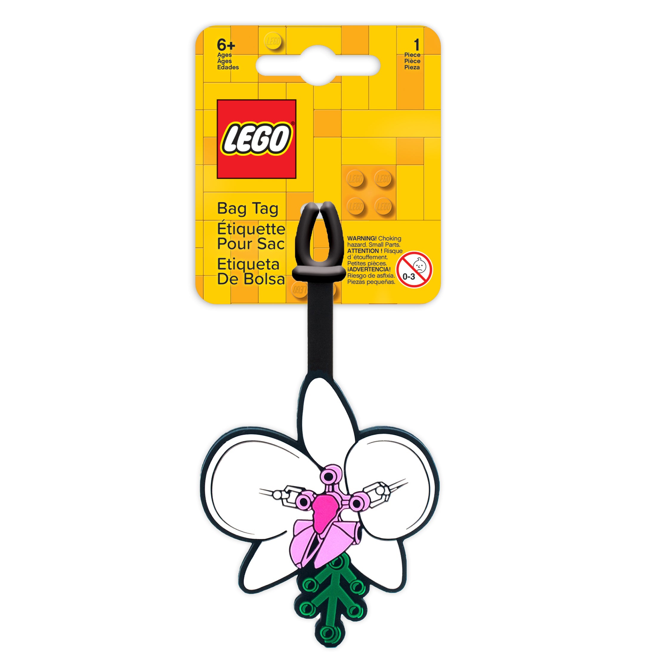 LEGO Botanicals Orchid Bag tag