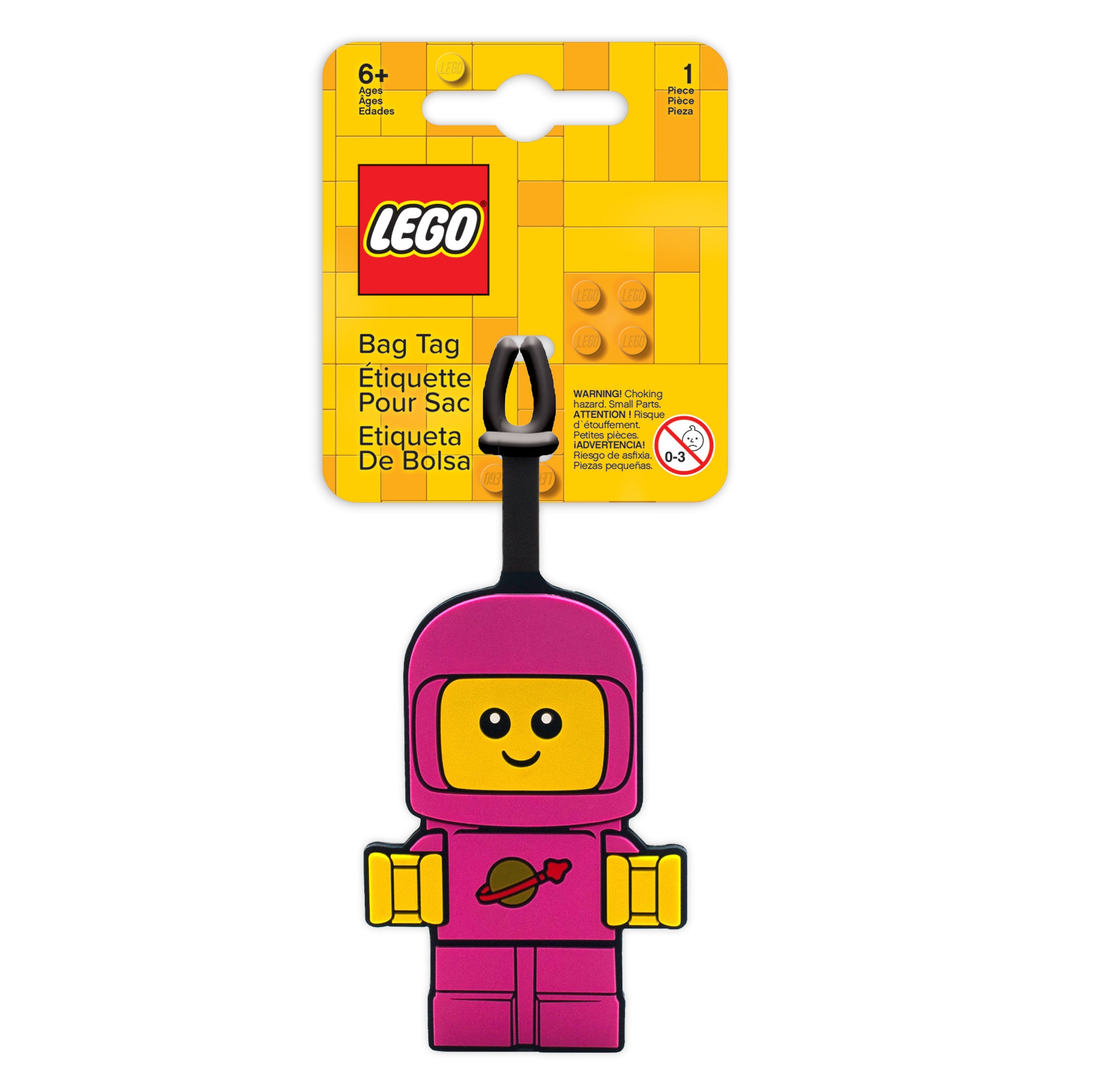 LEGO Pink Space Baby Bag Tag