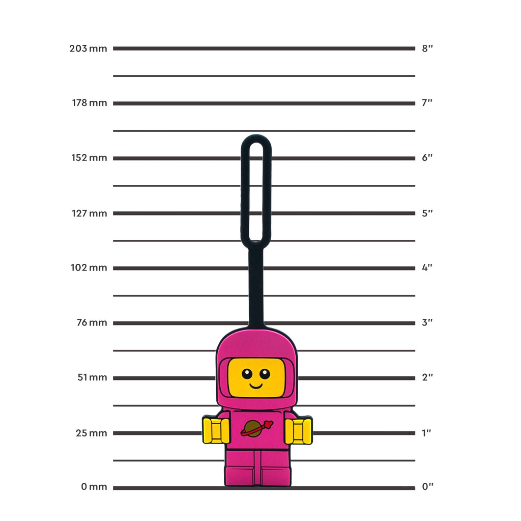 LEGO Pink Space Baby Bag Tag