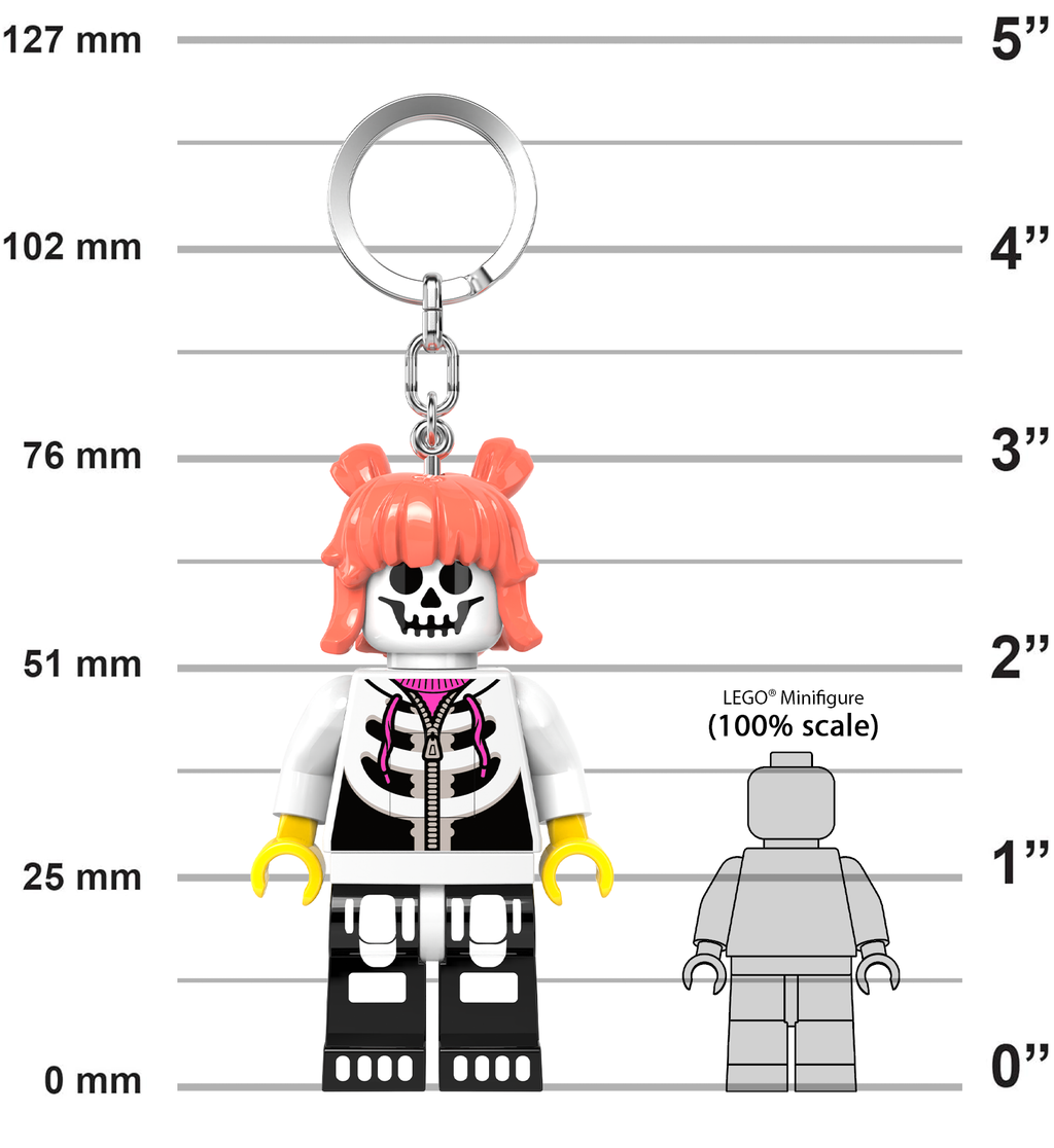 LEGO Minifigures Keychain Light Skeleton Girl