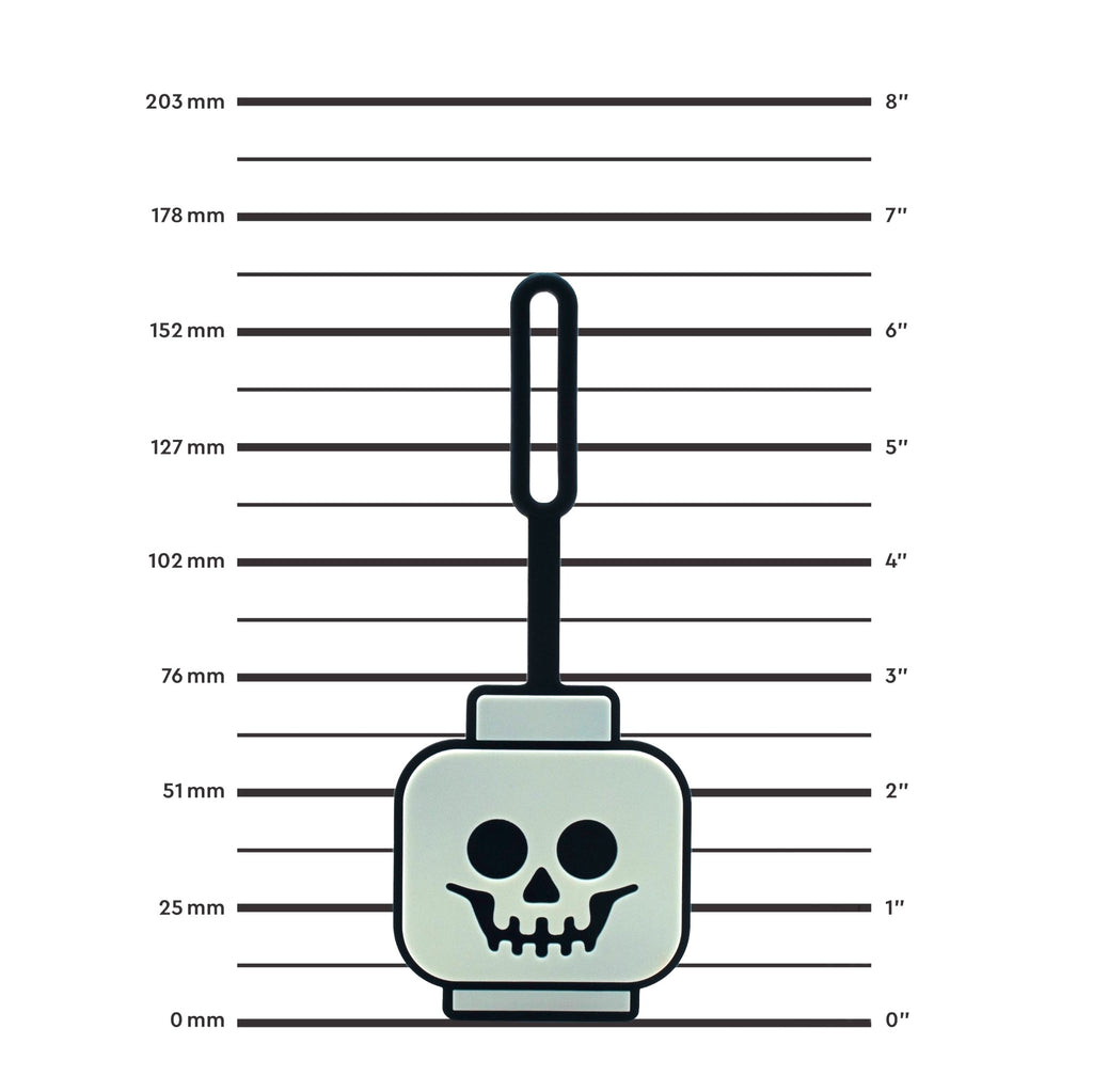 LEGO Glow in the Dark Skeleton Bag Tag