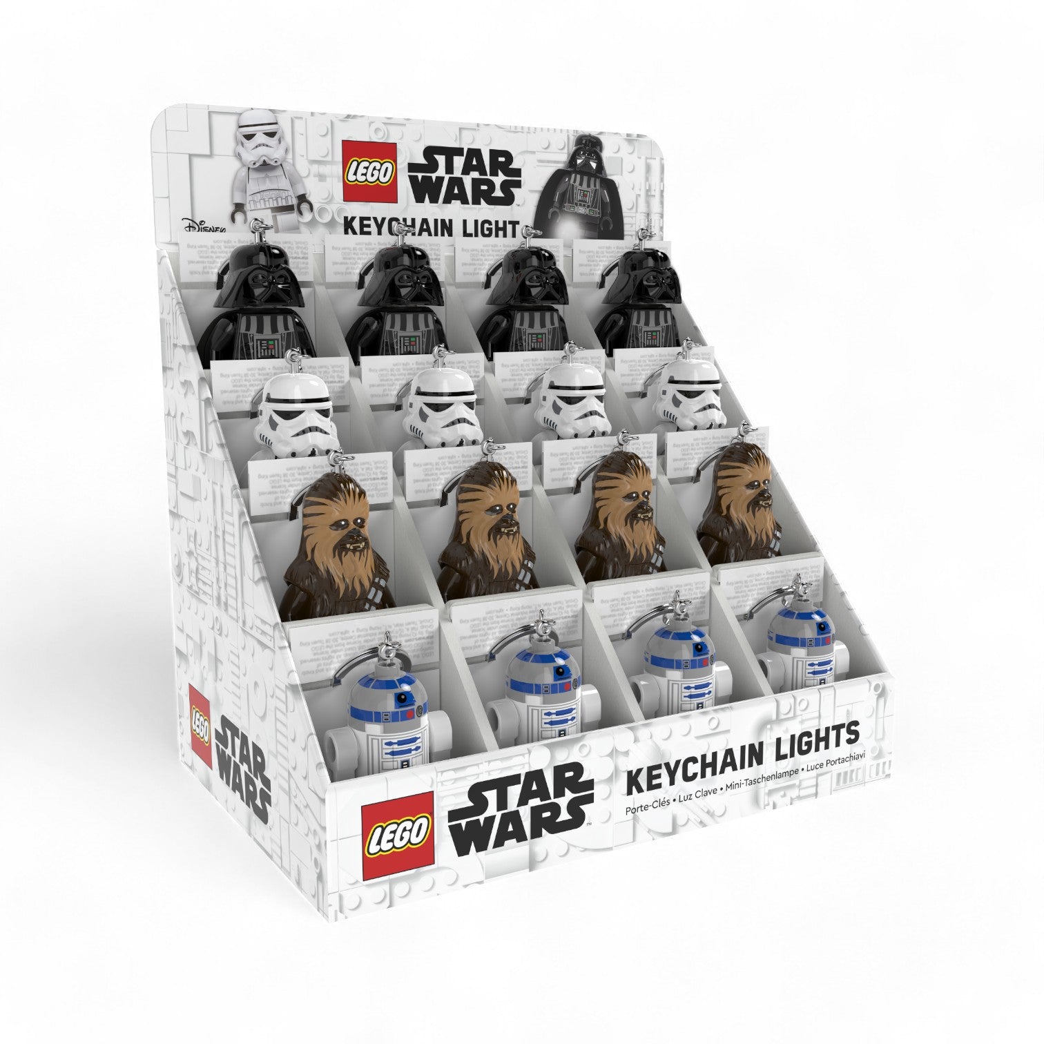 LEGO® STAR WARS™ Keychain Light CDU – 16 Piece Assortment