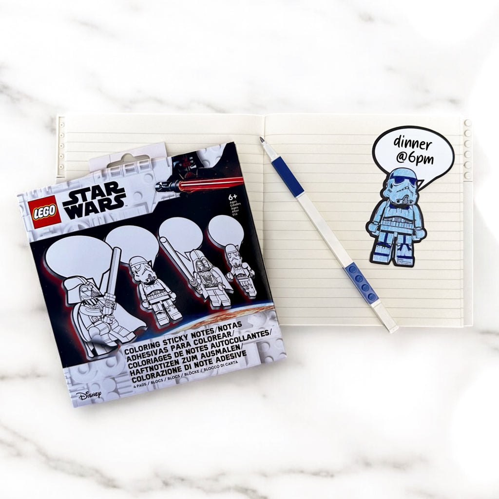 LEGO Star Wars Coloring Sticky Notes Darth Vader