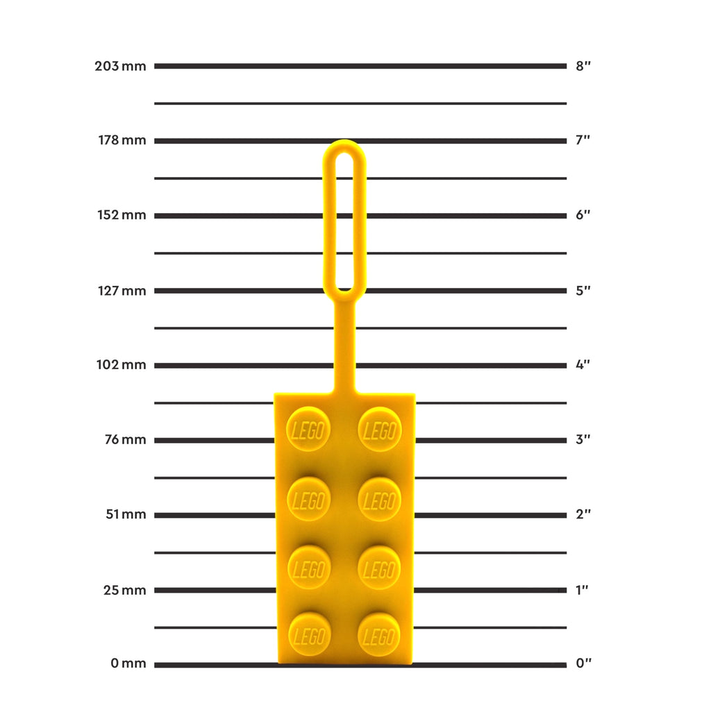 LEGO 2x4 Yellow Bag Tag