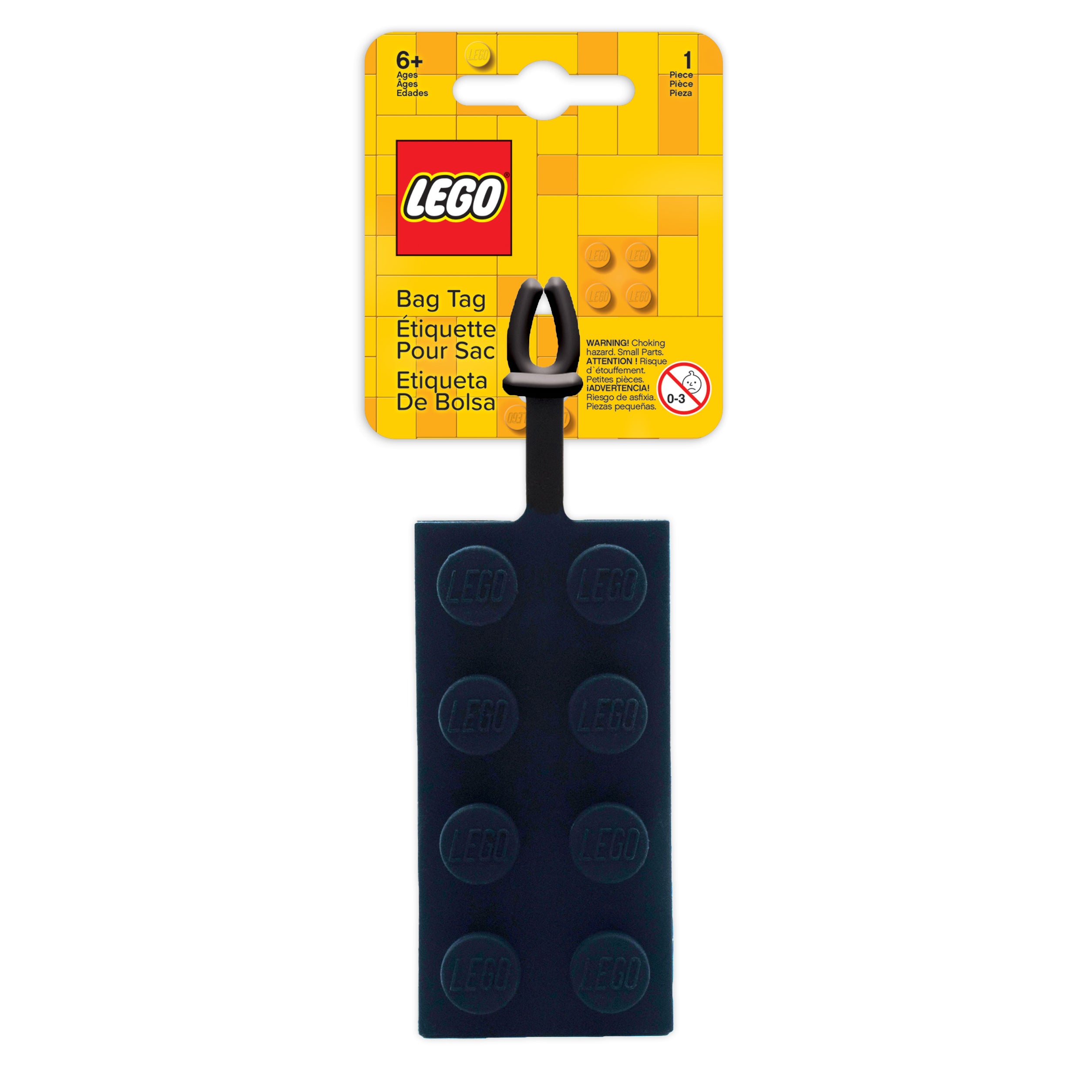 LEGO 2x4 Black Bag Tag