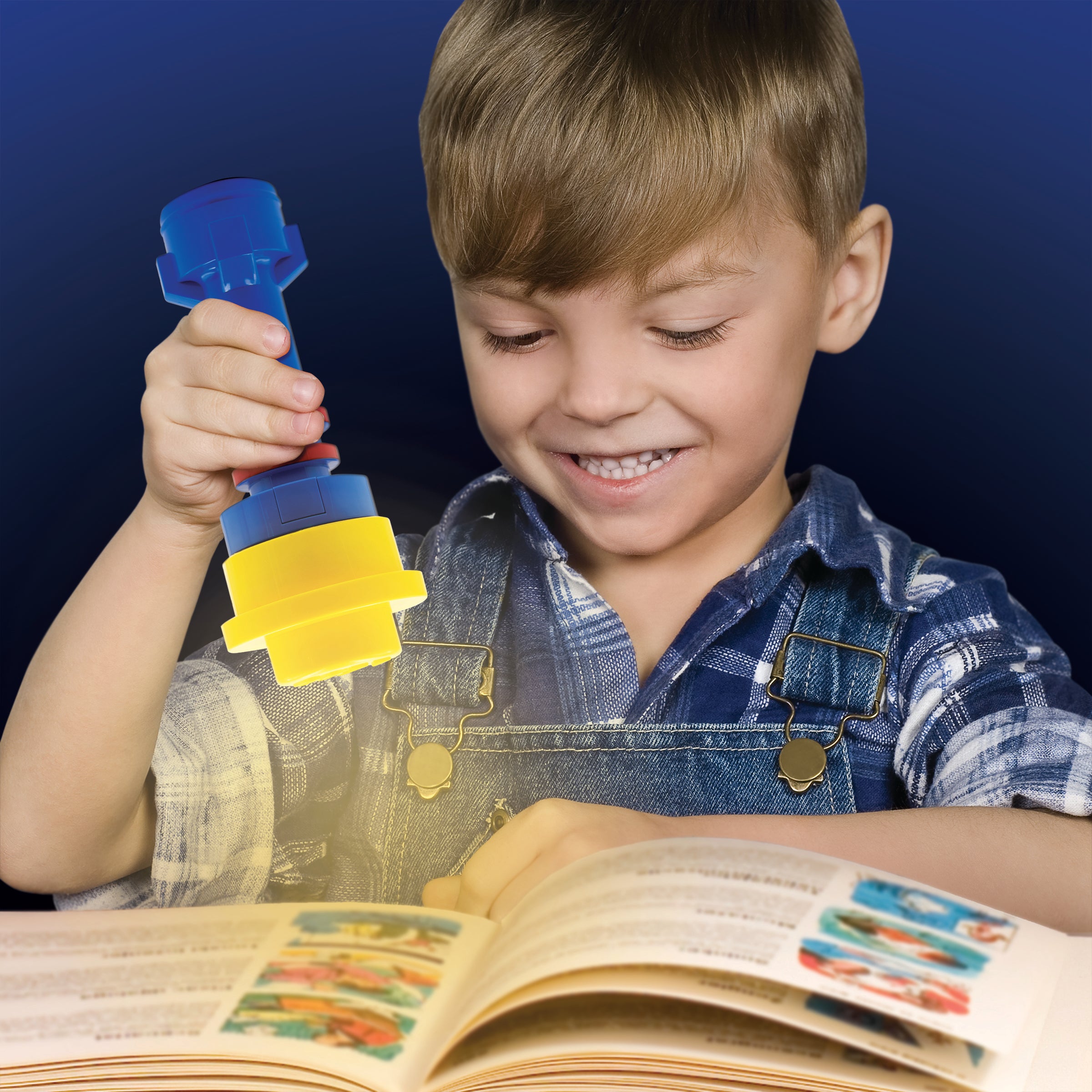 LEGO ICONIC TORCH - BLUE/YELLOW