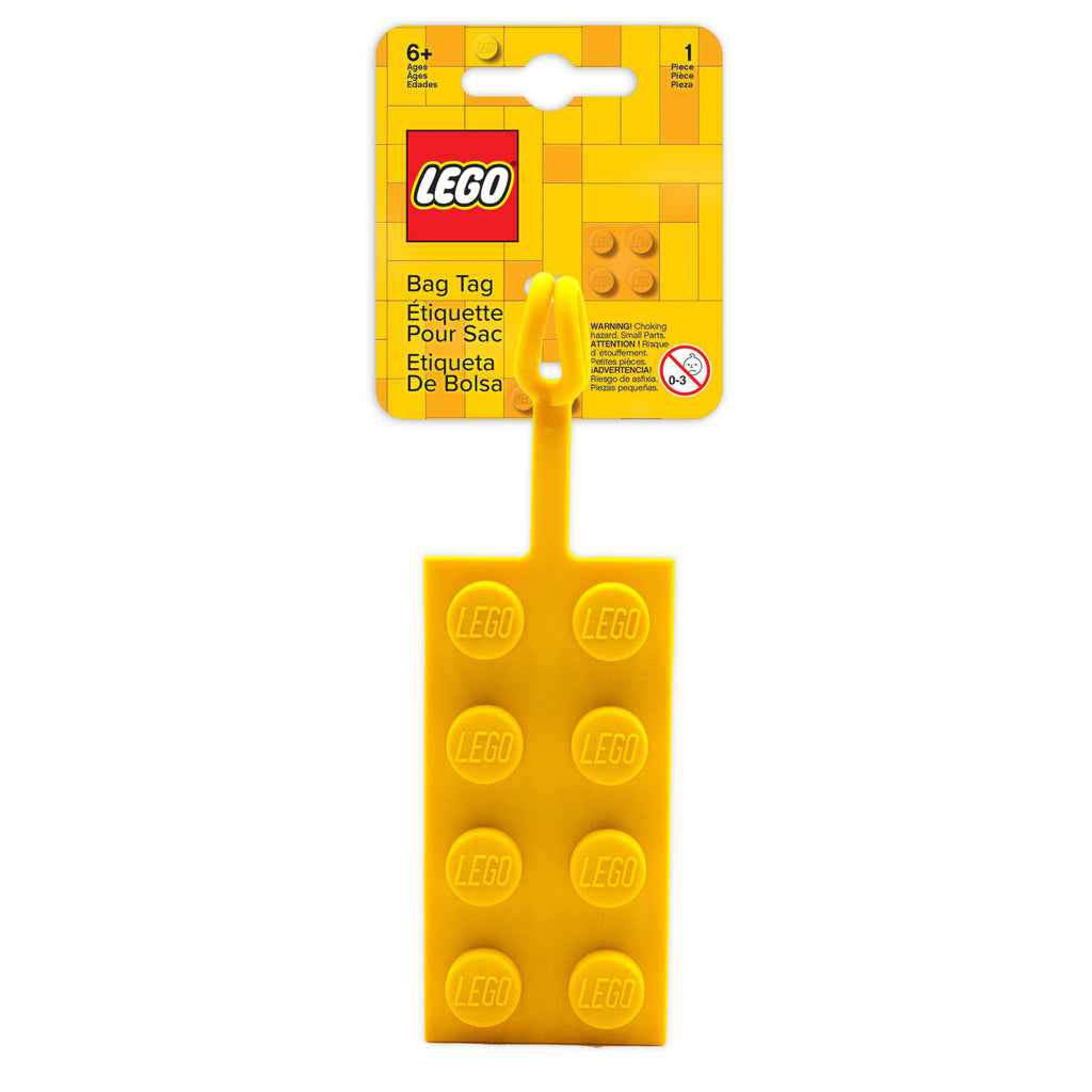 LEGO 2x4 Yellow Bag Tag